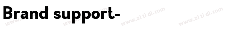 Brand support字体转换
